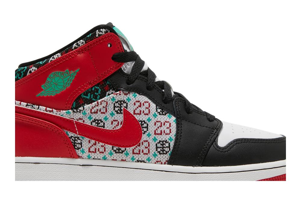 Air Jordan 1 Mid SE GS 'Ugly Christmas Sweater'