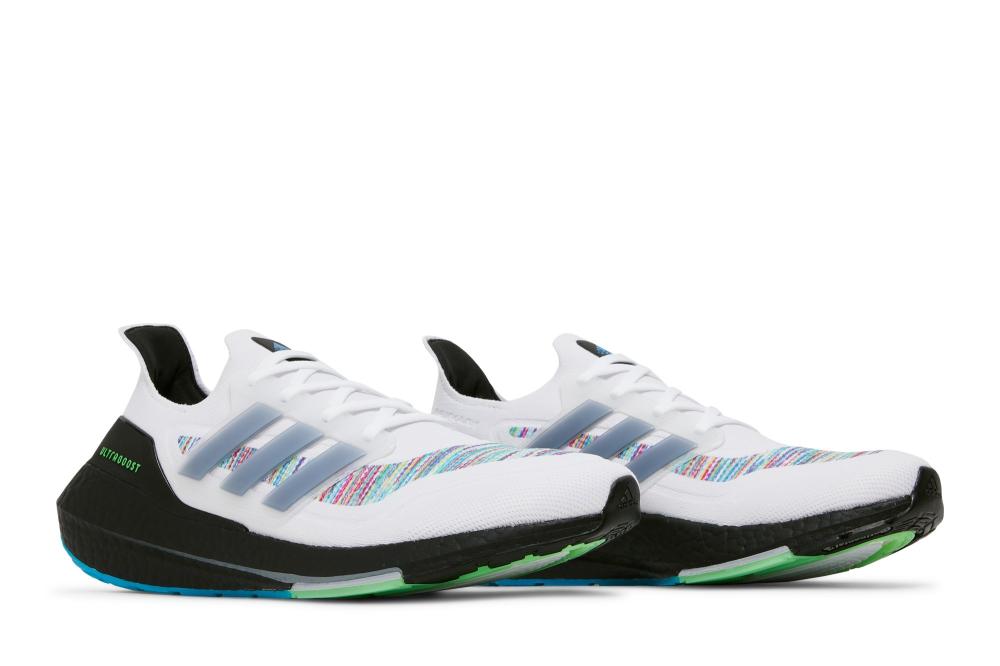 UltraBoost 21 'White Screaming Green'