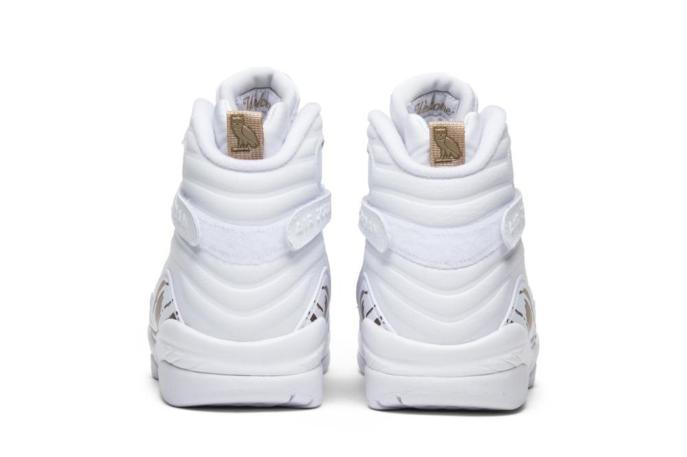 OVO x Air Jordan 8 Retro 'White'