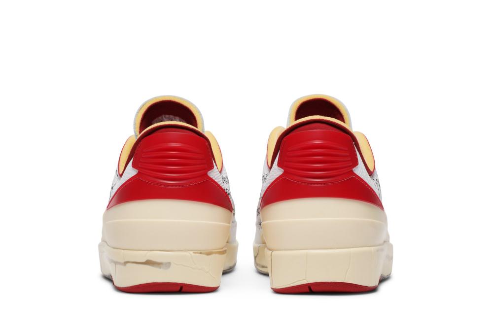 Off-White x Air Jordan 2 Retro Low SP 'White Varsity Red'