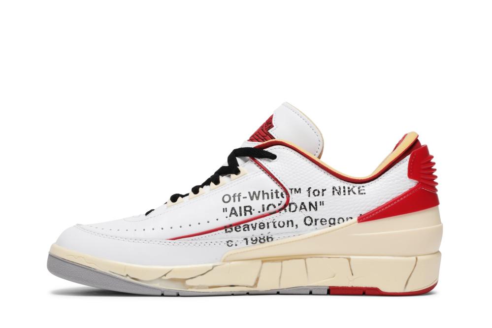 Off-White x Air Jordan 2 Retro Low SP 'White Varsity Red'