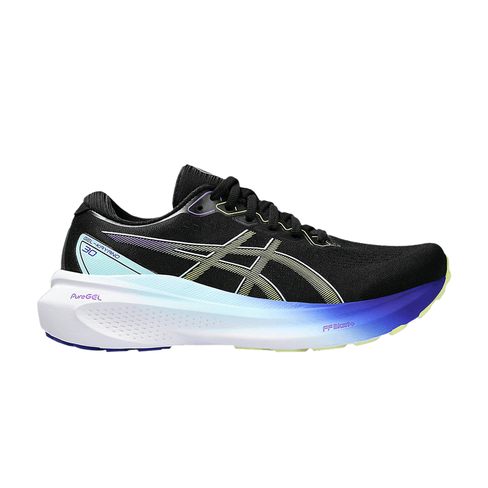 Wmns Gel Kayano 30 'Black Blue Glow Yellow'