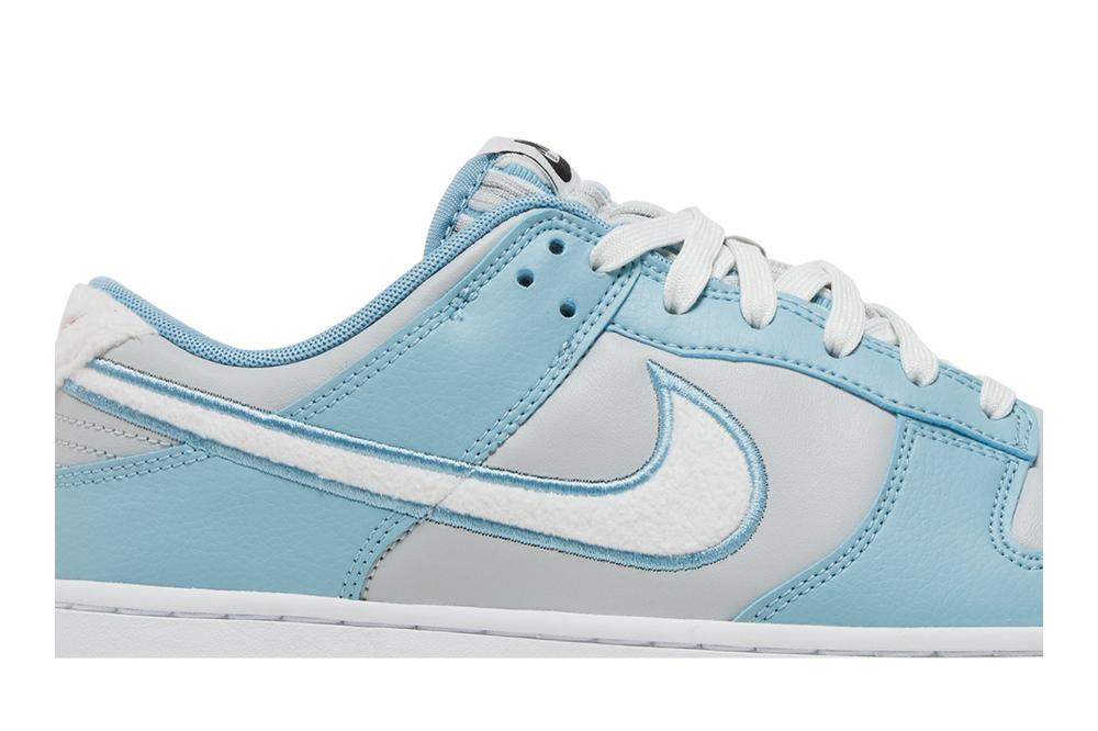 Dunk Low 'Fleece Swoosh - Light Blue'