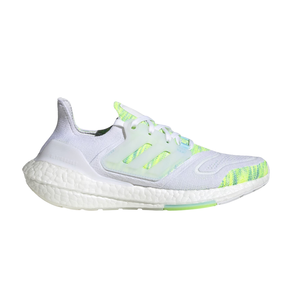 Wmns UltraBoost 22 'White Bliss Blue Yellow'
