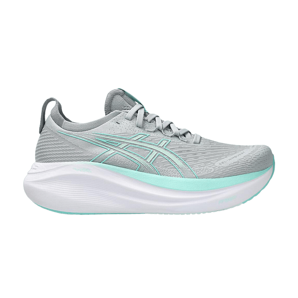 Wmns Gel Nimbus 27 'Piedmont Grey Illuminate Mint'