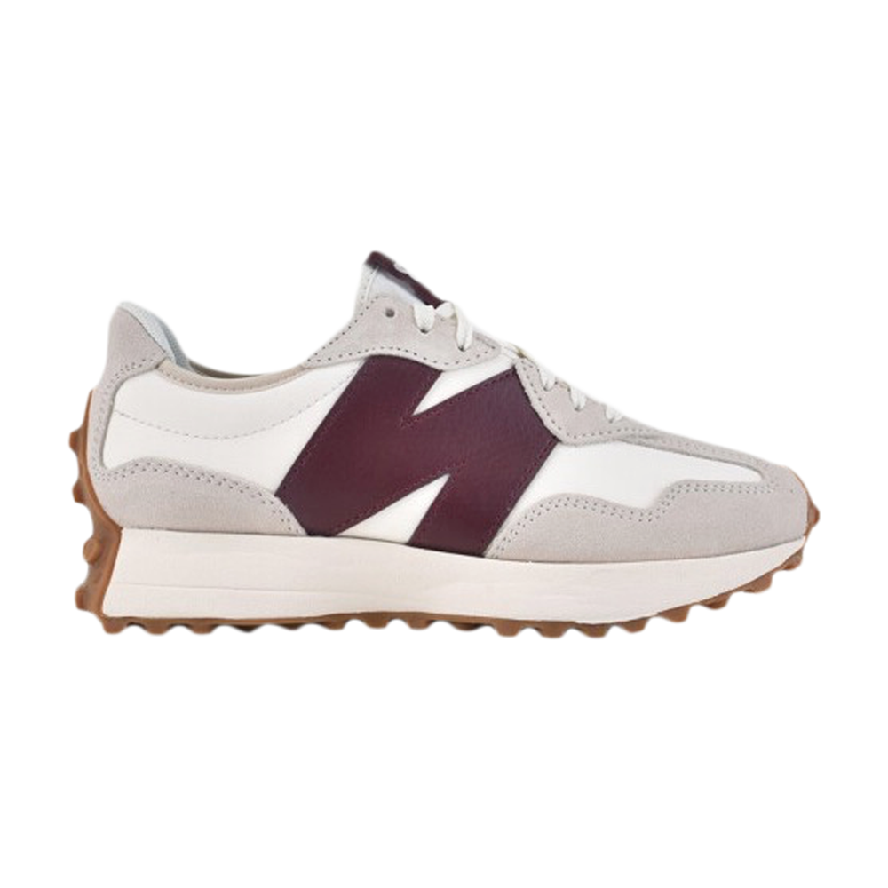 Wmns 327 'White Dark Red'
