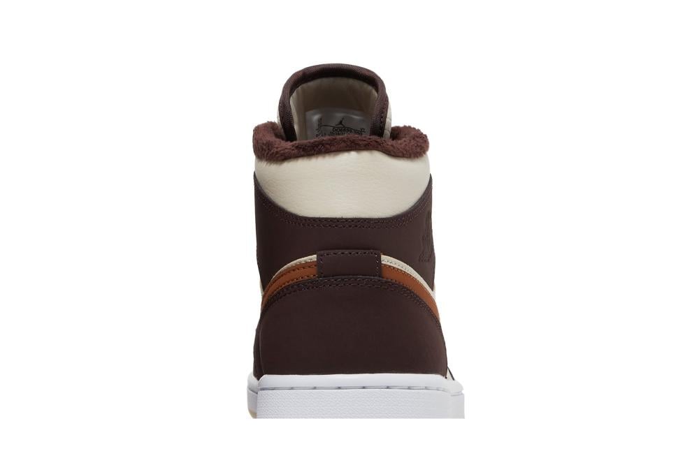 Wmns Air Jordan 1 Mid SE 'Cream Dark Chocolate'