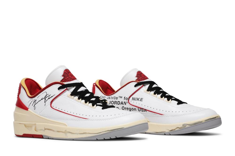 Off-White x Air Jordan 2 Retro Low SP 'White Varsity Red'