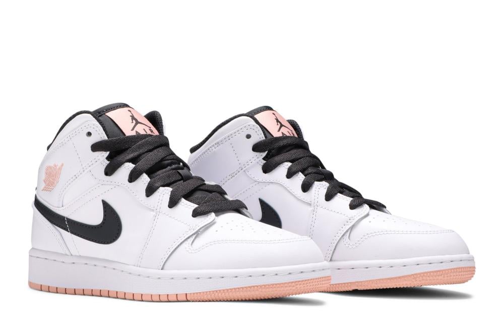 Air Jordan 1 Mid GS 'White Arctic Orange'