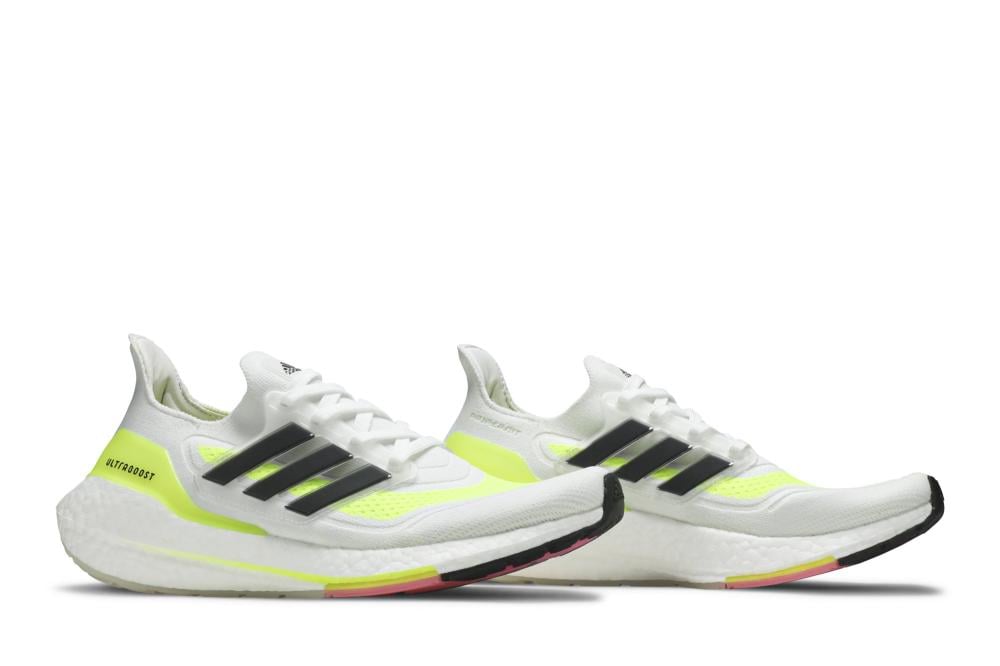 UltraBoost 21 'White Solar Yellow'