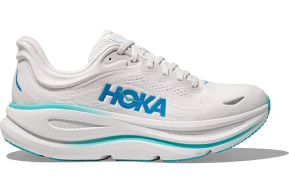 Hoka One One Bondi 9 White Hoka Blue