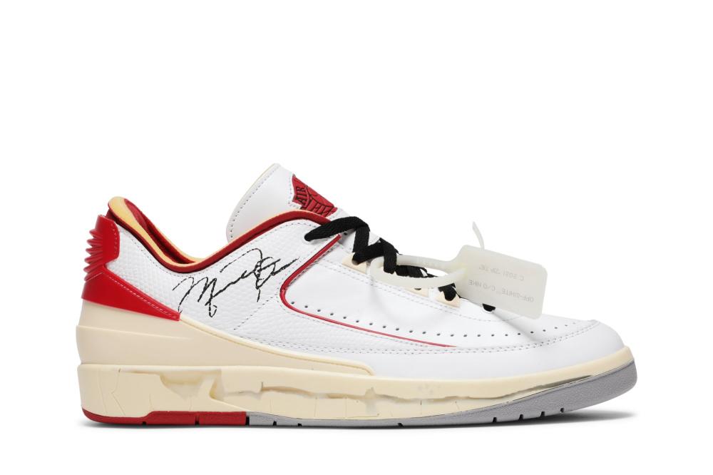 Off-White x Air Jordan 2 Retro Low SP 'White Varsity Red'