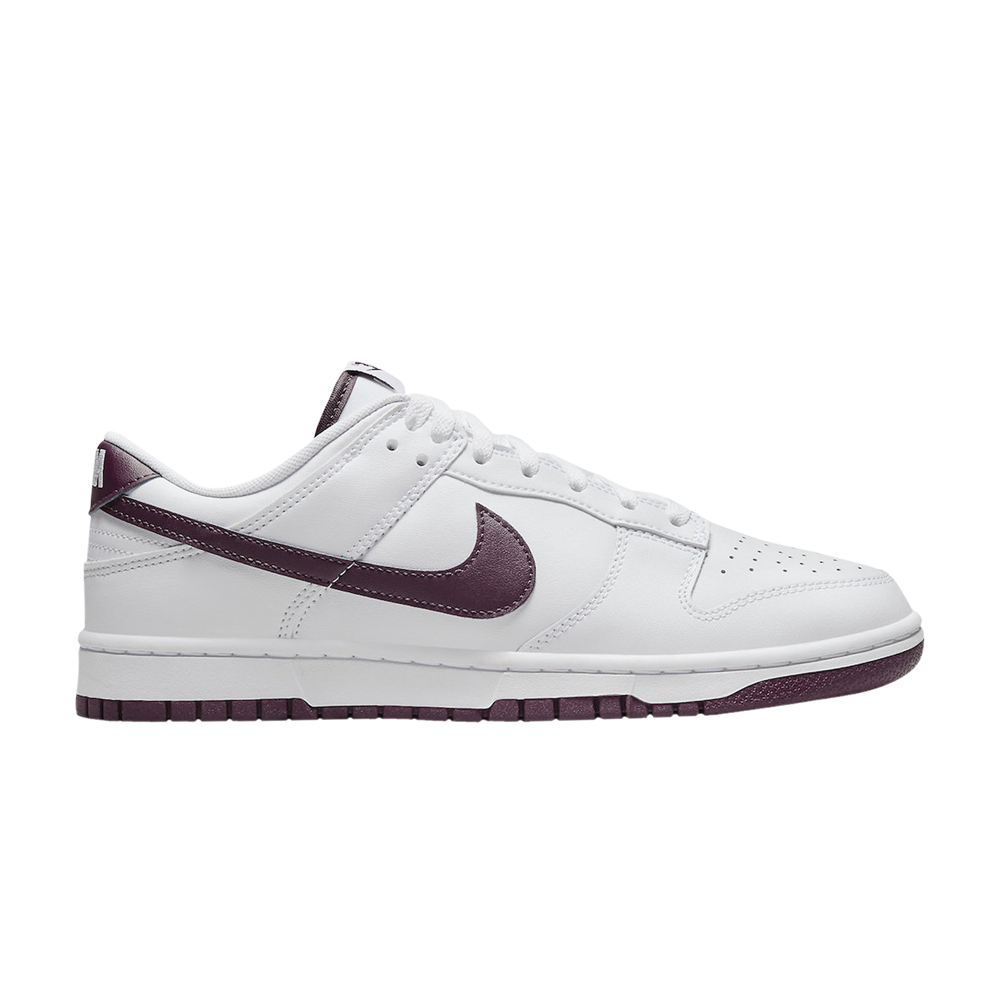 Dunk Low 'White Night Maroon'