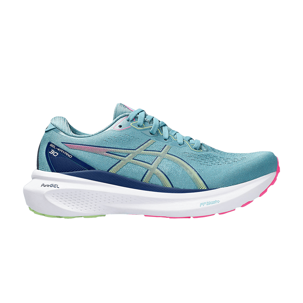 Wmns Gel Kayano 30 'Gris Blue Lime Green'