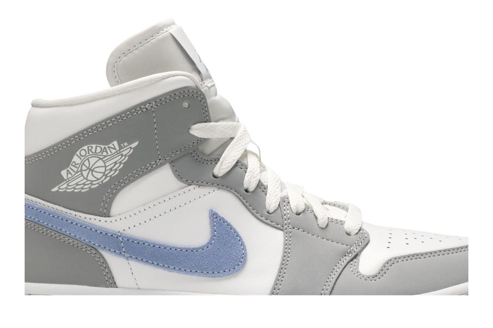 Wmns Air Jordan 1 Mid 'Wolf Grey Aluminum'