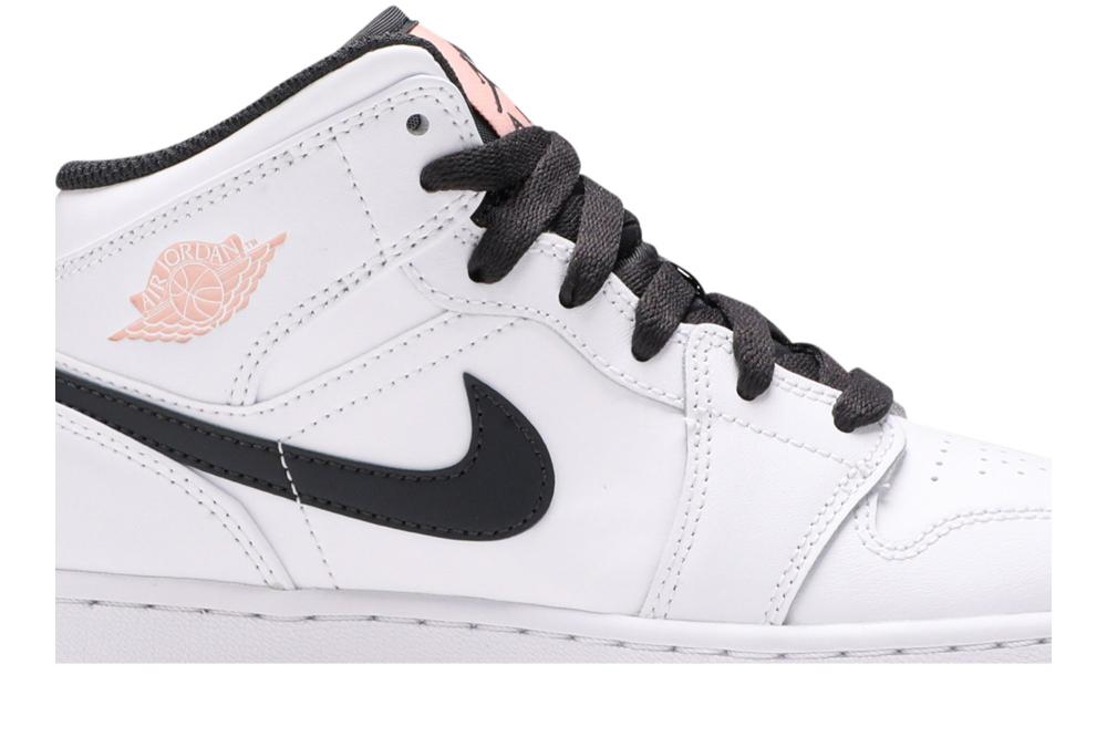 Air Jordan 1 Mid GS 'White Arctic Orange'