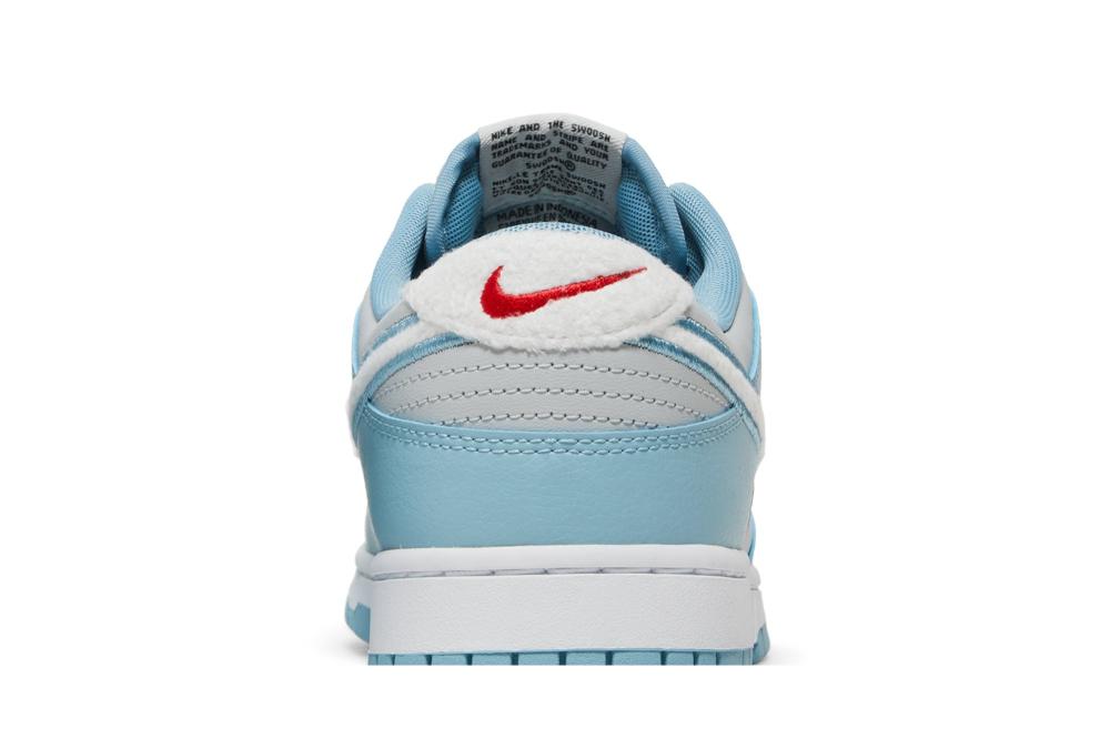 Dunk Low 'Fleece Swoosh - Light Blue'